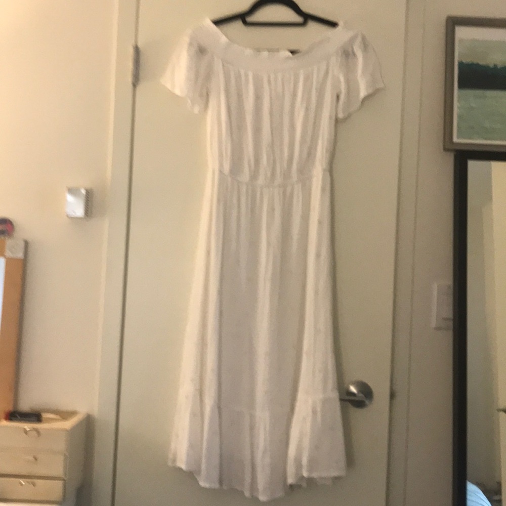 White off the shoulder dress
